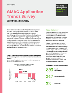 Application Trends Survey – 2023 Deans Summary