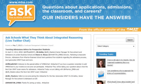 Ask the School Experts Live on Twitter