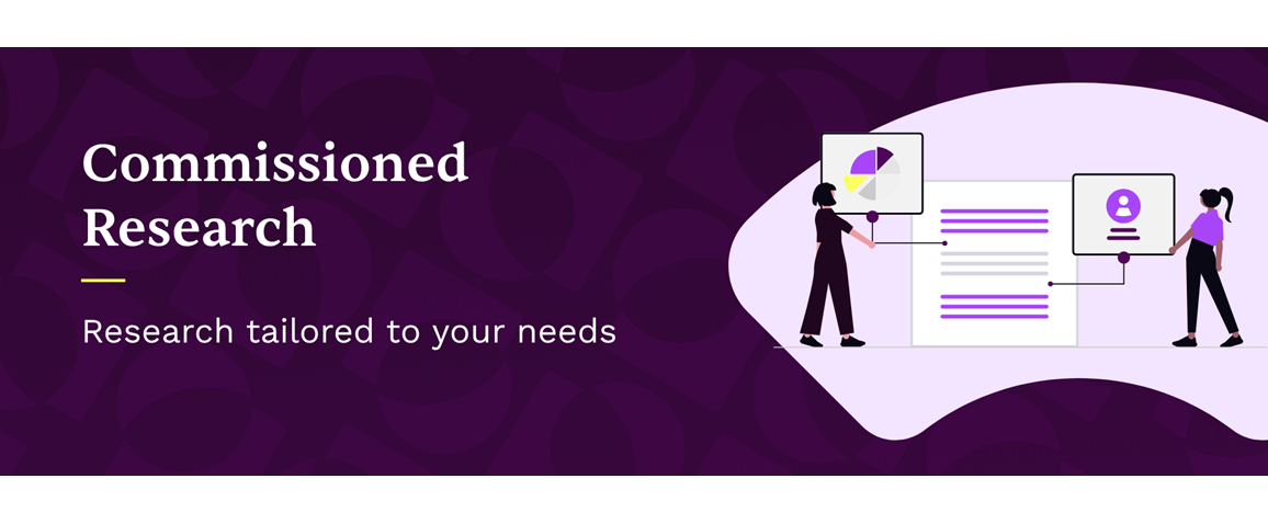 Banner that reads Customized Research, Research tailored to your needs