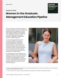 Women in the Graduate Management Education Pipeline