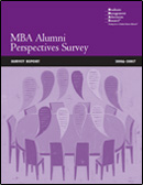 2007 Alumni Perspectives Survey Report cover