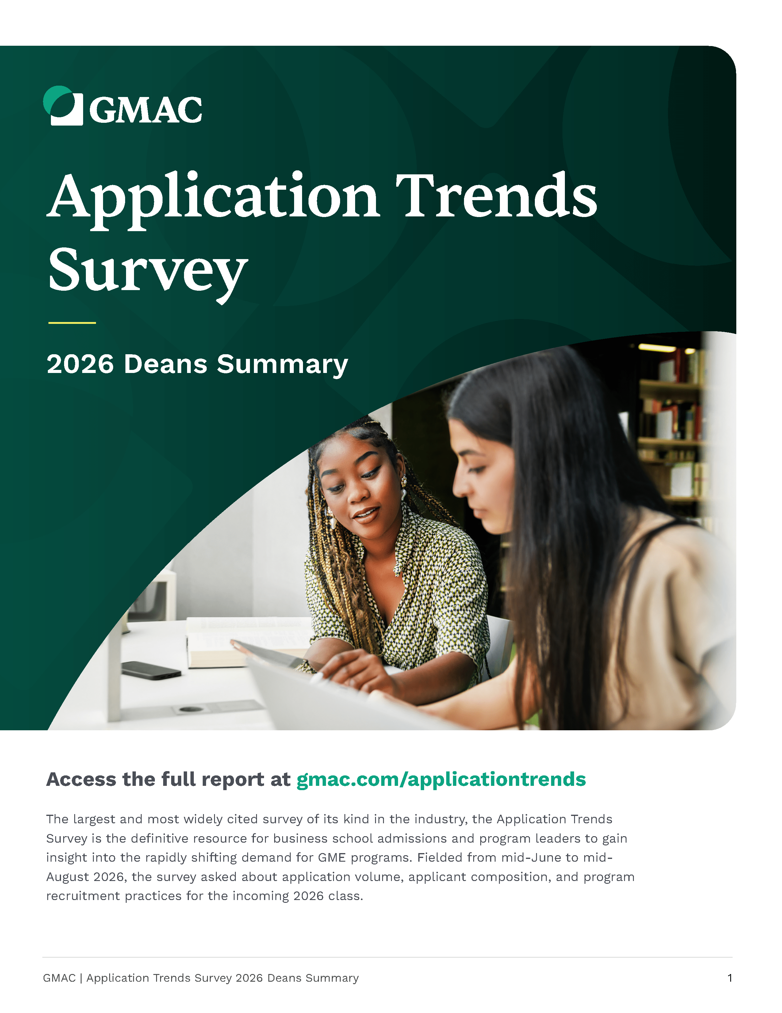 Application Trends Survey 2026 Deans Summary Cover Page