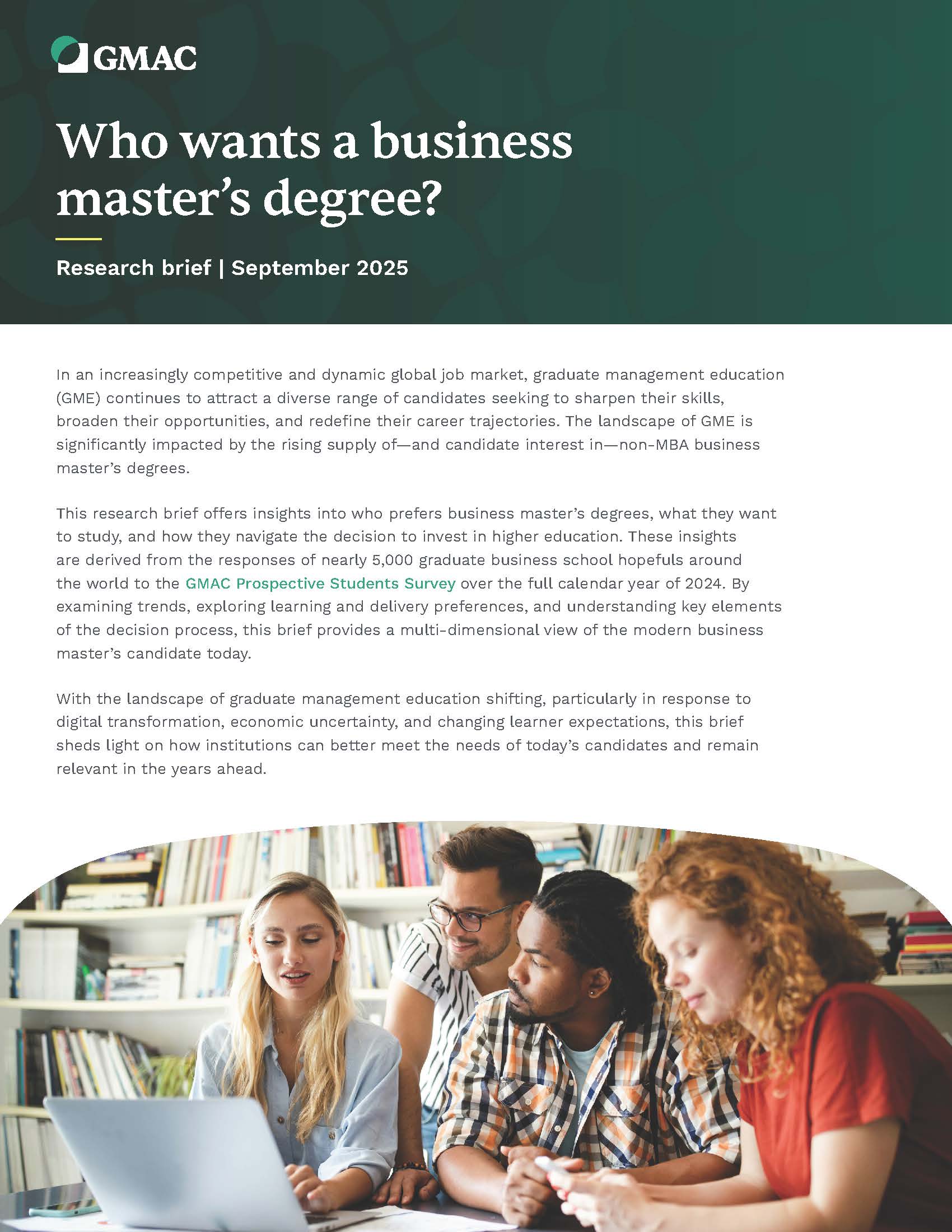 Who wants a business masters degree cover