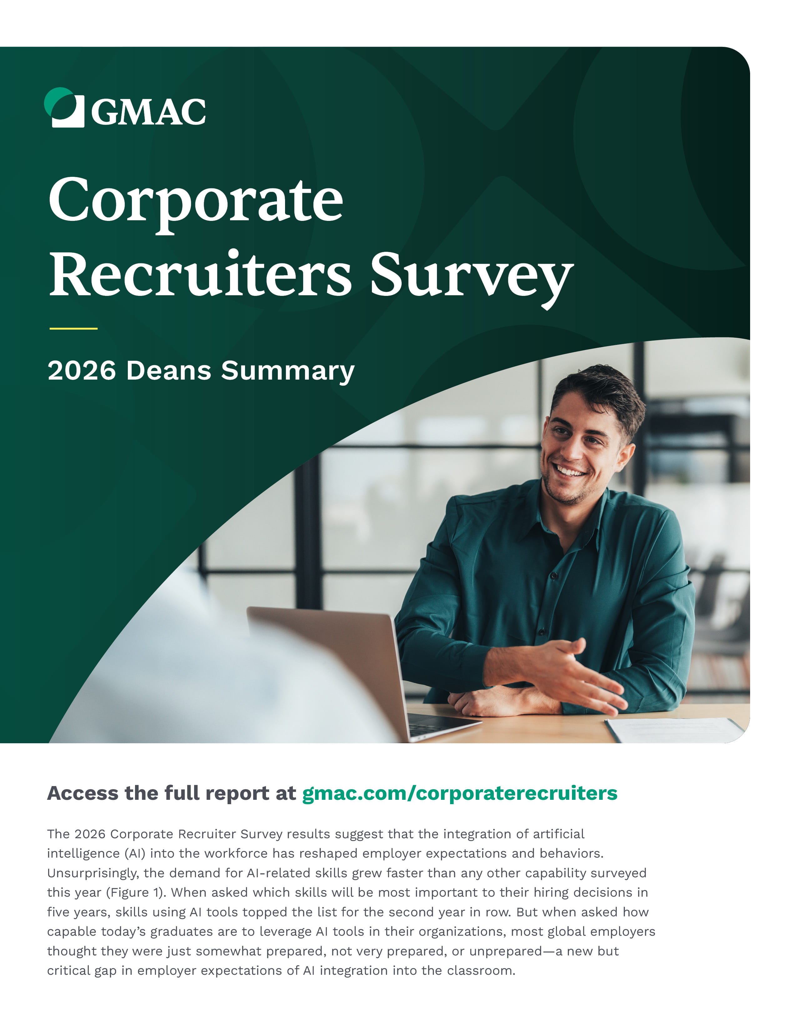 2026 Corporate Recruiters Survey Deans Summary Cover