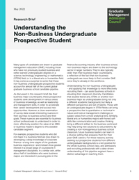 Understanding the Non-Business Undergraduate Prospective Student