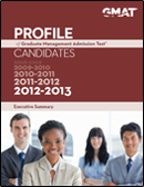 2013 GMAT Profile Executive Summary Cover