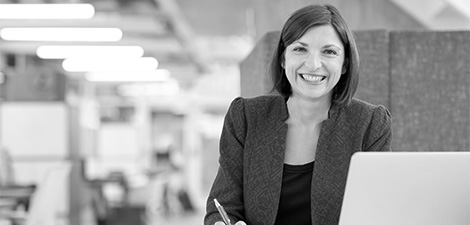 Female business school alumna