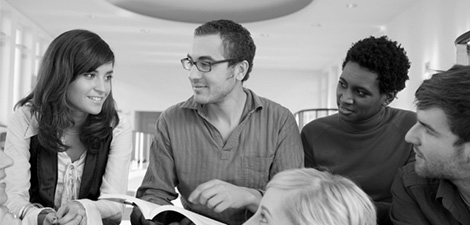 Young business school candidates