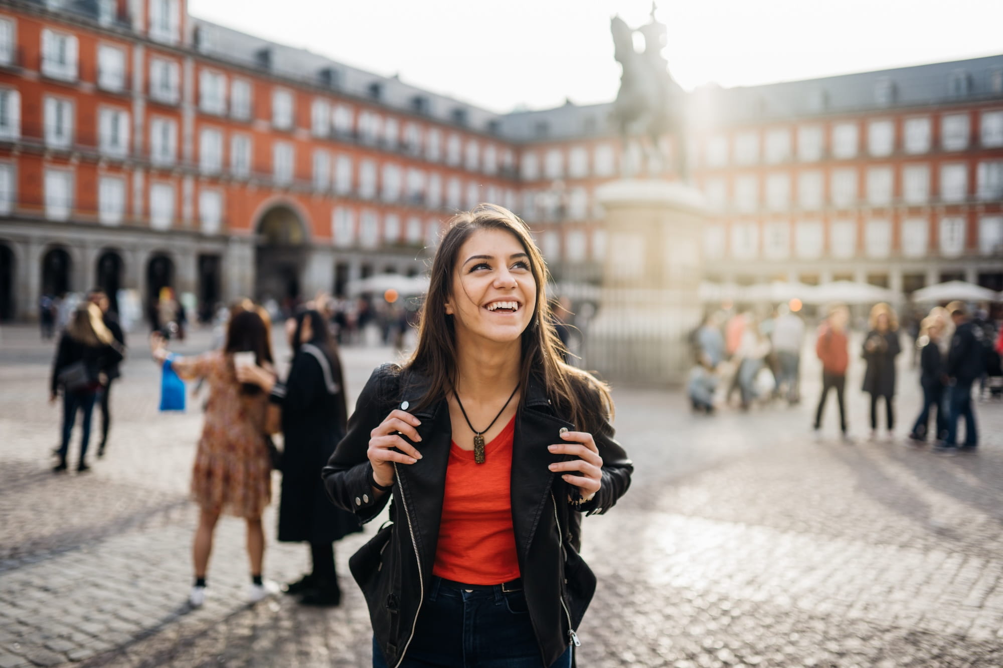 Female student smiling