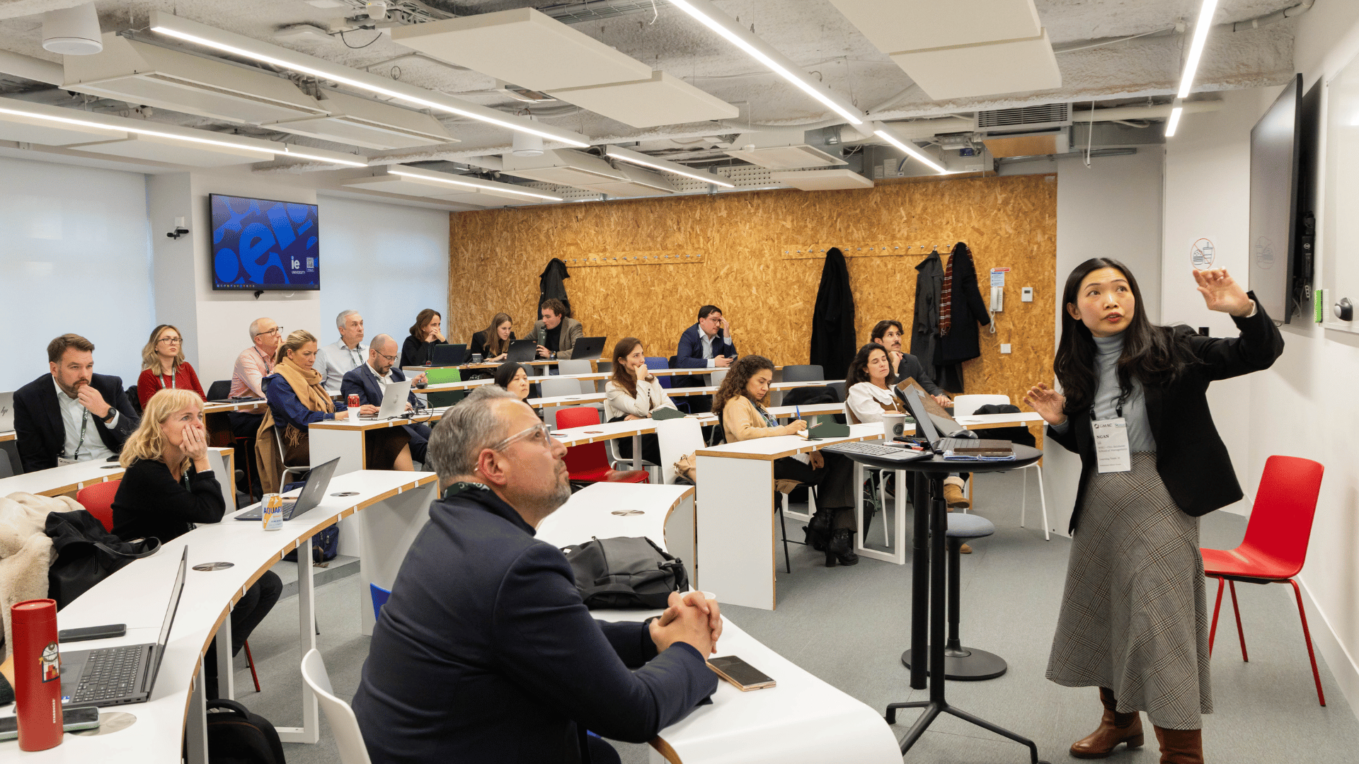 attendees in session at europe conference