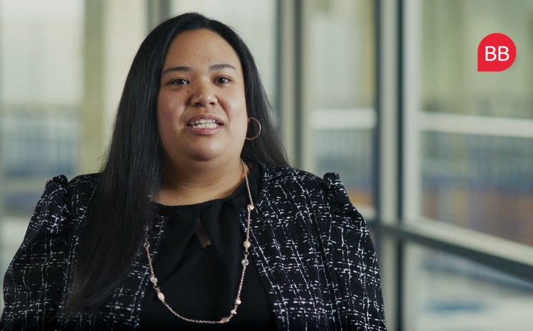 Rachel pictured is studying for her MBA at ODU