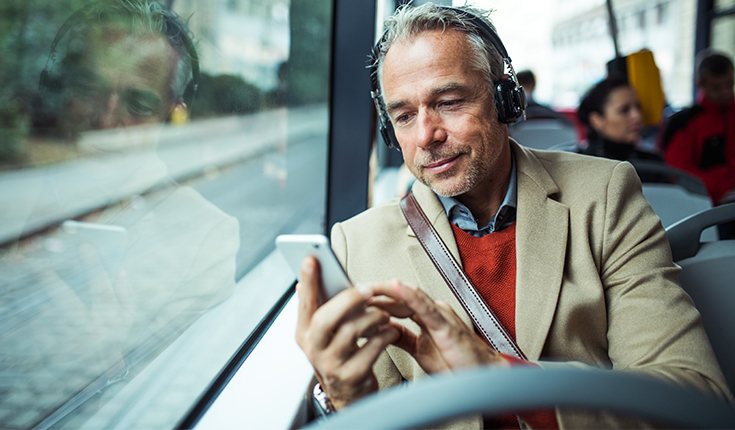 Commuter Texting 