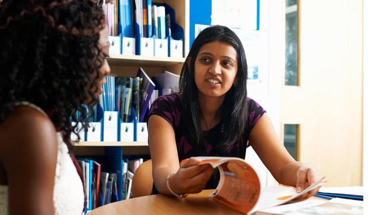 women studying