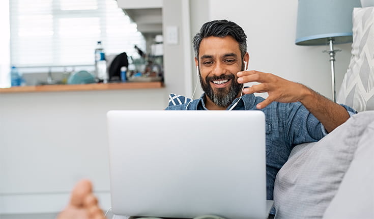Man Working from Home 