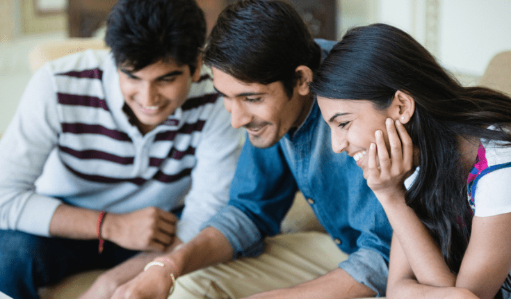 students smiling