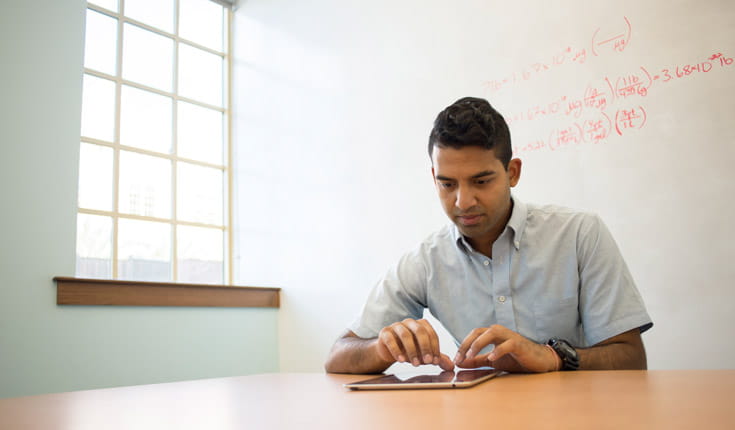 engineer with tablet